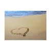 92409-682.jpg Heart Drawn on Sand at Beach Poster