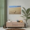 92409-685.jpg Heart Drawn on Sand at Beach Poster