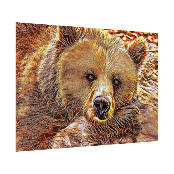 92409-694.jpg Fractal Bear Poster