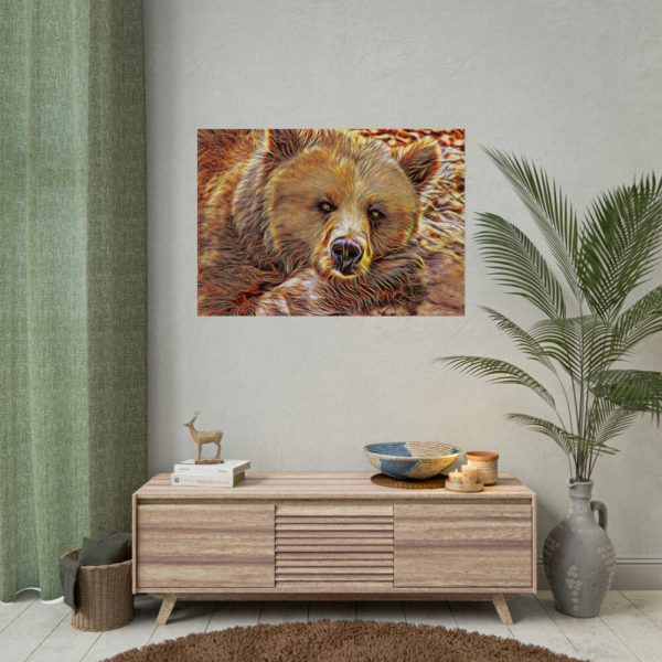 92409-695.jpg Fractal Bear Poster