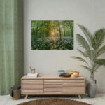 Forest at Sunset with Bear's Garlic Poster - Image 9