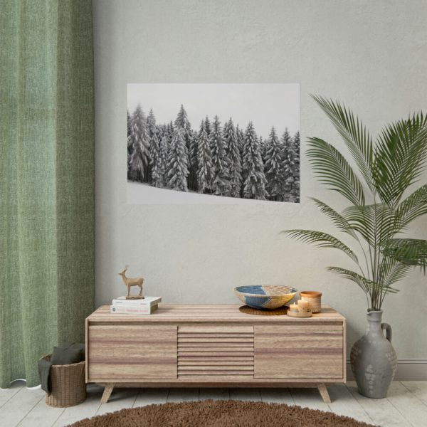 92409-725.jpg Snow Covered Trees in Forest Poster