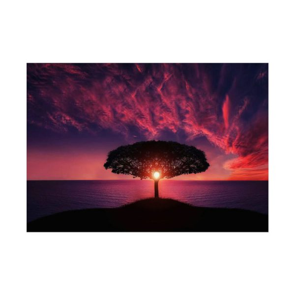 92409-8.jpg Breathtaking Red and Purple Sky Poster