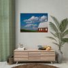 92409-83.jpg Cornfield and Red Barn Scenic Poster