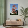 Pink Orchid Flowers Poster