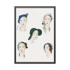 93830.jpg The Pretty Seasonal Hats Framed Poster