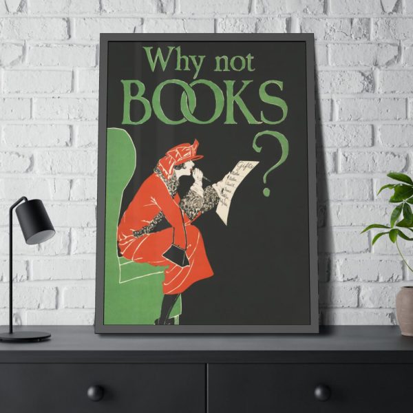 Why Not Books by Ethel Taylor Framed Poster
