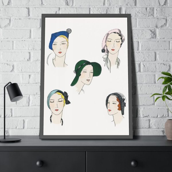 93830-3.jpg The Pretty Seasonal Hats Framed Poster