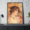 93830-43.jpg Aesthetic Woman in Autumn Framed Poster
