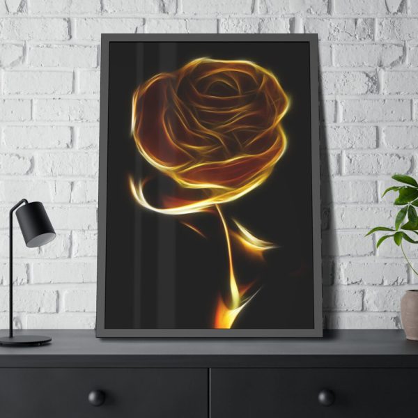93830-51.jpg Gold Rose Framed Poster