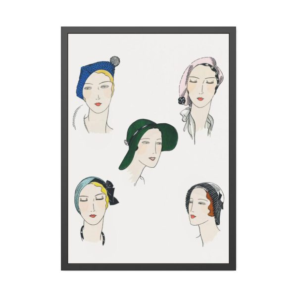 93830.jpg The Pretty Seasonal Hats Framed Poster