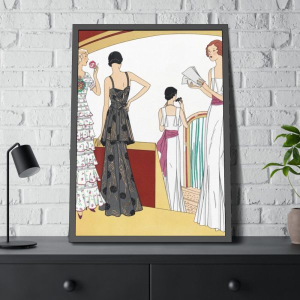 Evening Dresses by Giraud Framed Poster