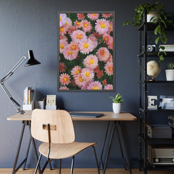 Beautiful Pink Flowers Framed Poster
