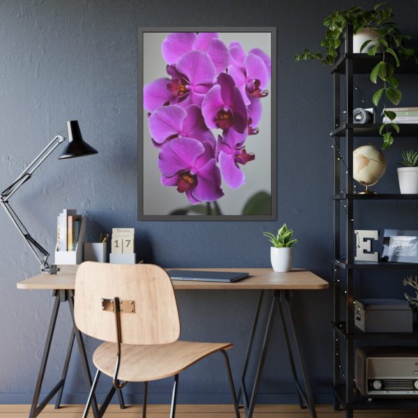 Purple Orchid Framed Poster