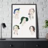 93831-3.jpg The Pretty Seasonal Hats Framed Poster