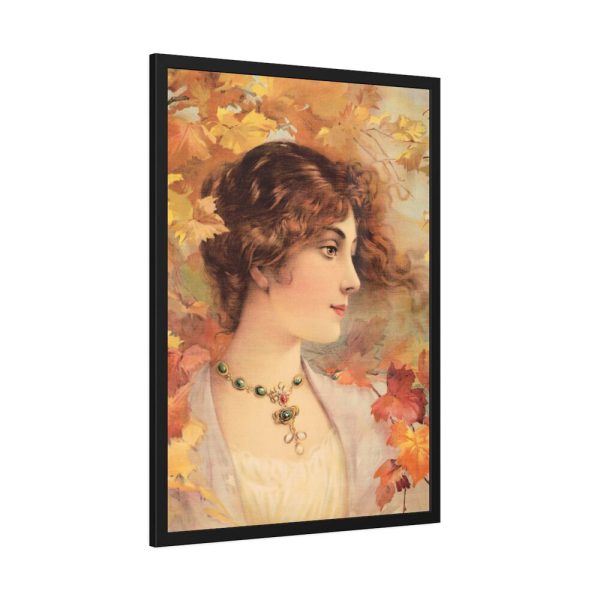 93831-41.jpg Aesthetic Woman in Autumn Framed Poster