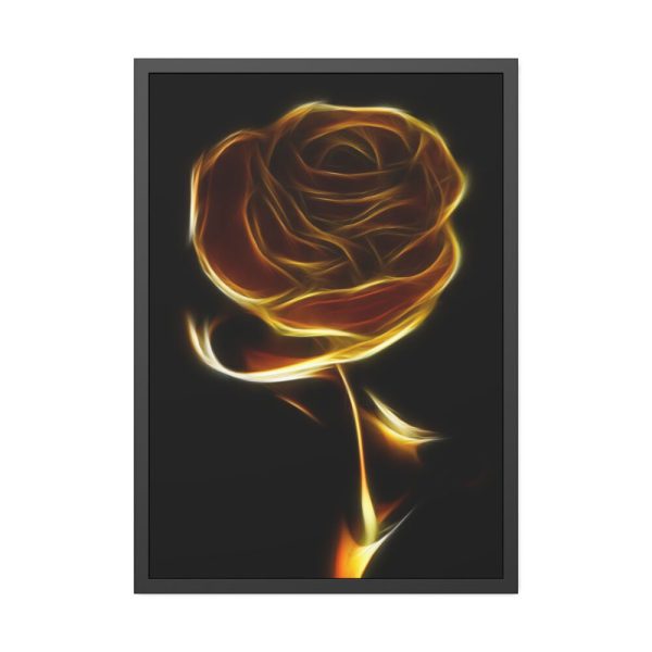 93831-48.jpg Gold Rose Framed Poster