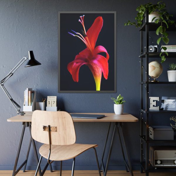 93831-62.jpg Red Flower Framed Poster