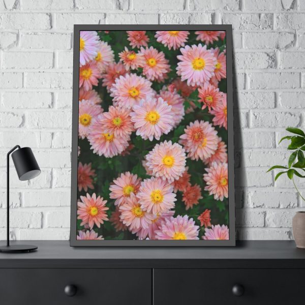 Beautiful Pink Flowers Framed Poster