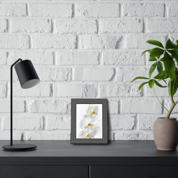 White Orchid Framed Poster