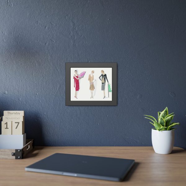 Three Dresses Framed Poster