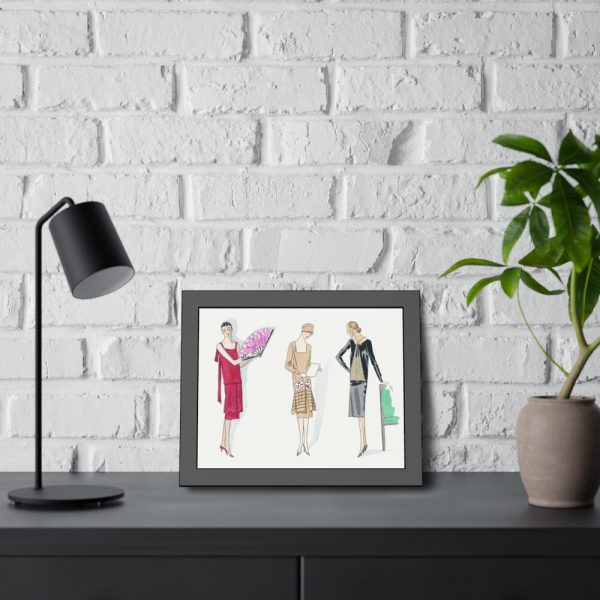 Three Dresses Framed Poster