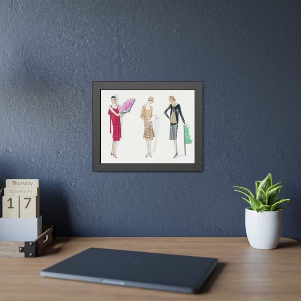 Three Dresses Framed Poster