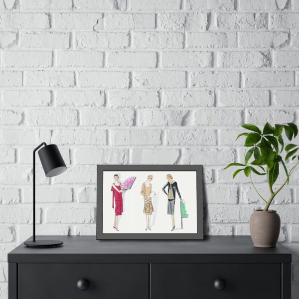 Three Dresses Framed Poster