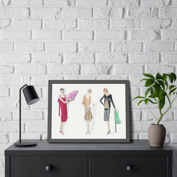 Three Dresses Framed Poster