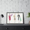 Three Dresses Framed Poster