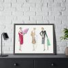 Three Dresses Framed Poster