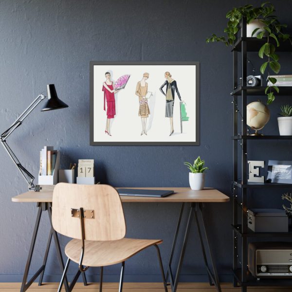 Three Dresses Framed Poster