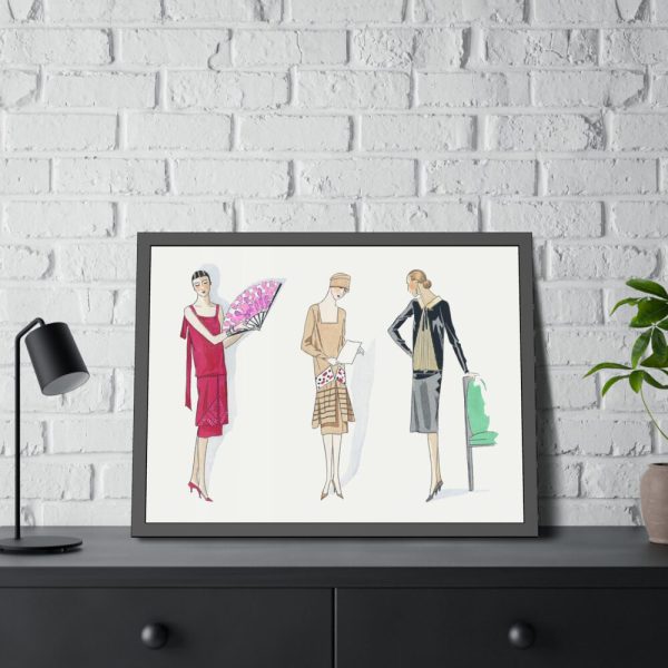 Three Dresses Framed Poster