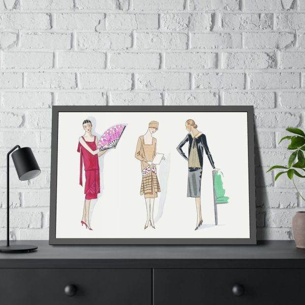 Three Dresses Framed Poster