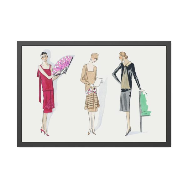 Three Dresses Framed Poster