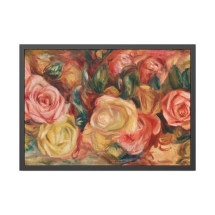 Roses by Pierre-Auguste Renoir Framed Poster