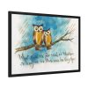93854-109.jpg Owls on a Branch Framed Poster