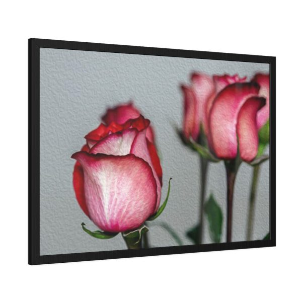 93854-145.jpg Red Oil Rose Framed Poster