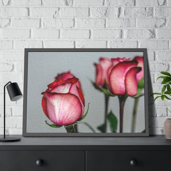 93854-147.jpg Red Oil Rose Framed Poster