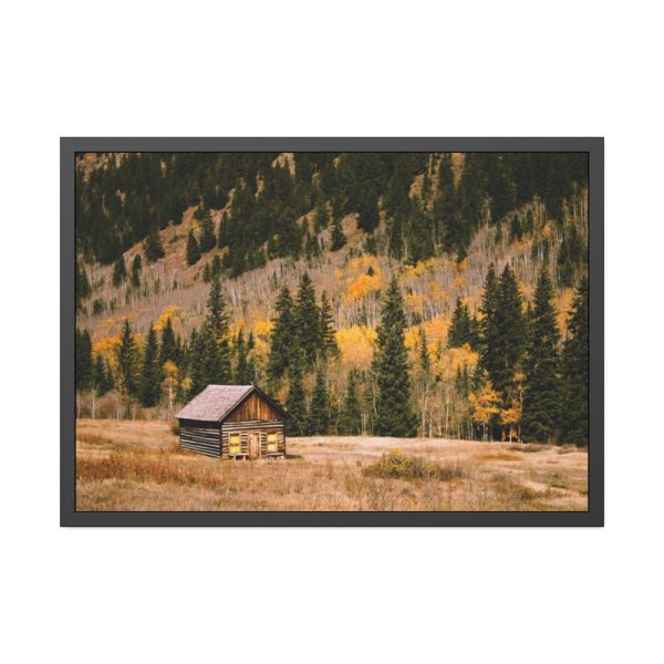 Woden Barn in Forest Framed Poster