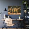 Woden Barn in Forest Framed Poster