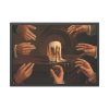 93854-20.jpg Seven Male Hands Encircling a Mug of Beer Framed Poster