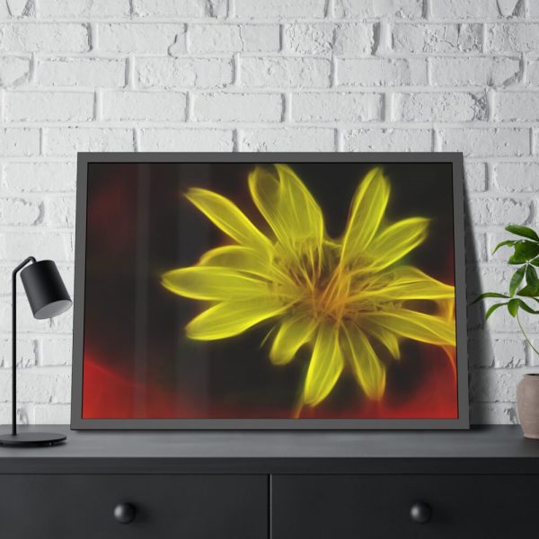Yellow Flower Framed Poster