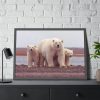 93854-207.jpg Polar Mama Bear and Cubs Framed Poster