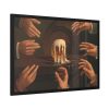 93854-21.jpg Seven Male Hands Encircling a Mug of Beer Framed Poster