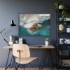 Polar Bear in Water Framed Poster