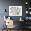 93854-26.jpg Welcome to Our Home Framed Poster