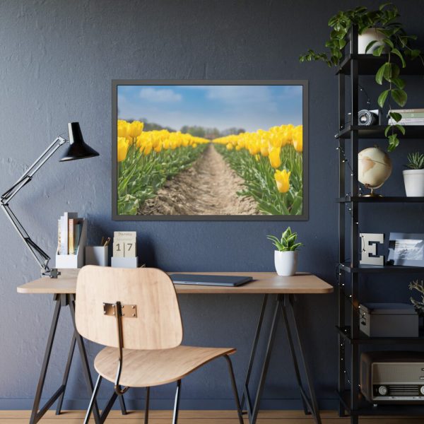 Yellow Tulip Framed Poster