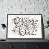93854-27.jpg Welcome to Our Home Framed Poster