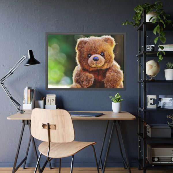 93854-286.jpg Cute Teddy Bear Framed Poster